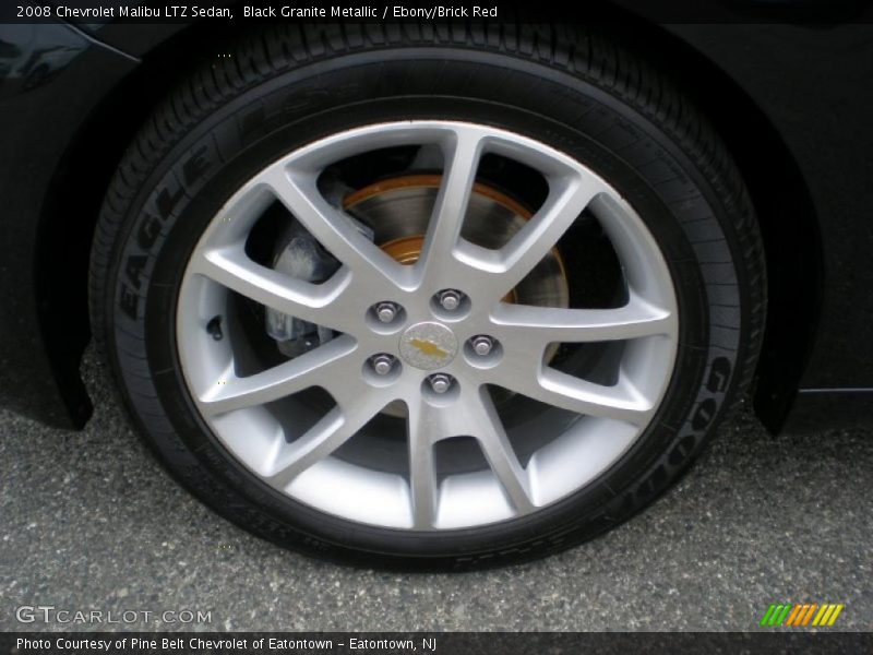 Black Granite Metallic / Ebony/Brick Red 2008 Chevrolet Malibu LTZ Sedan