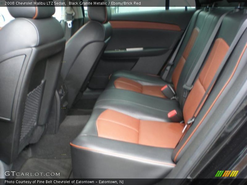Black Granite Metallic / Ebony/Brick Red 2008 Chevrolet Malibu LTZ Sedan