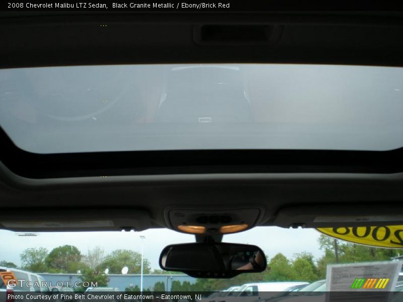Black Granite Metallic / Ebony/Brick Red 2008 Chevrolet Malibu LTZ Sedan