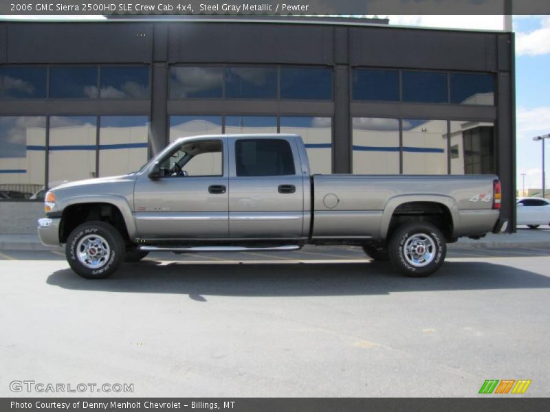 Steel Gray Metallic / Pewter 2006 GMC Sierra 2500HD SLE Crew Cab 4x4