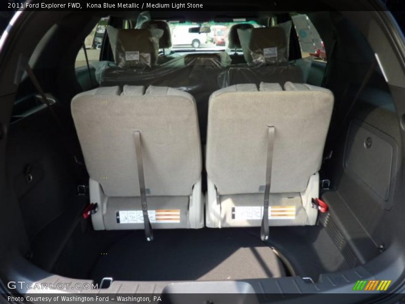 Kona Blue Metallic / Medium Light Stone 2011 Ford Explorer FWD