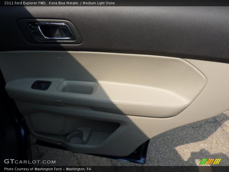 Kona Blue Metallic / Medium Light Stone 2011 Ford Explorer FWD
