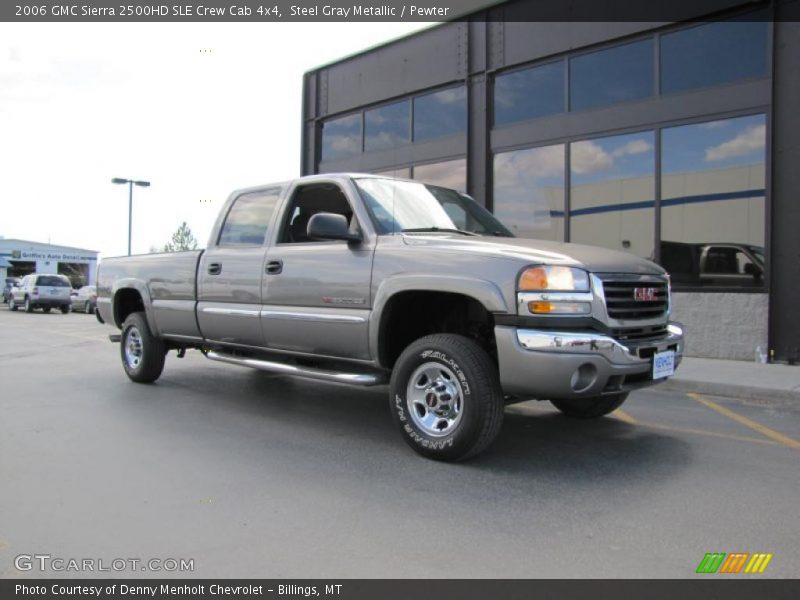 Steel Gray Metallic / Pewter 2006 GMC Sierra 2500HD SLE Crew Cab 4x4