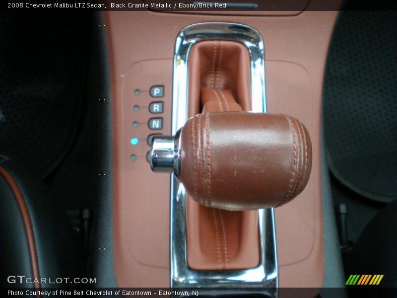 Black Granite Metallic / Ebony/Brick Red 2008 Chevrolet Malibu LTZ Sedan