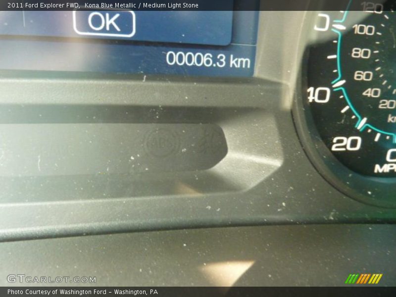 Kona Blue Metallic / Medium Light Stone 2011 Ford Explorer FWD