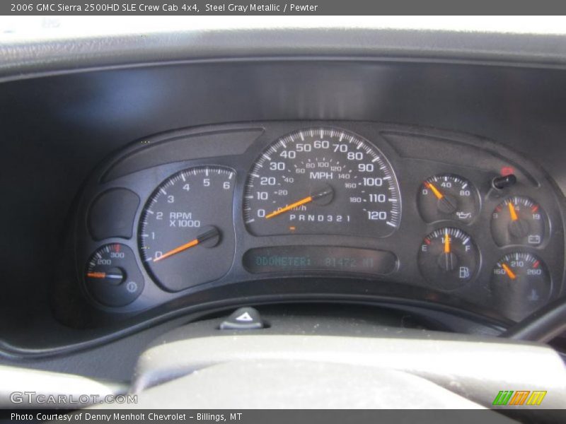  2006 Sierra 2500HD SLE Crew Cab 4x4 SLE Crew Cab 4x4 Gauges