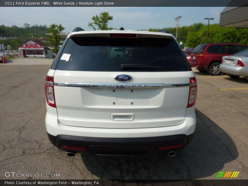 White Suede / Medium Light Stone 2011 Ford Explorer FWD