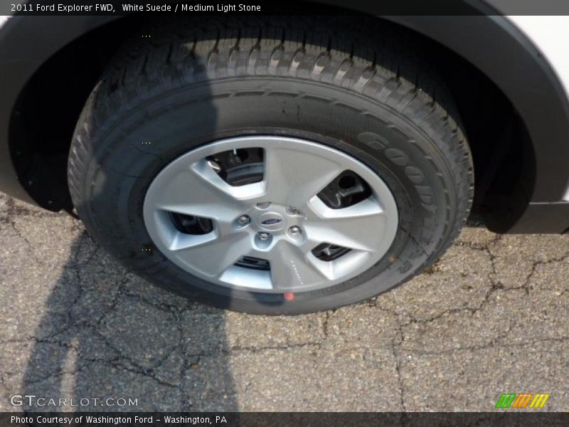 White Suede / Medium Light Stone 2011 Ford Explorer FWD
