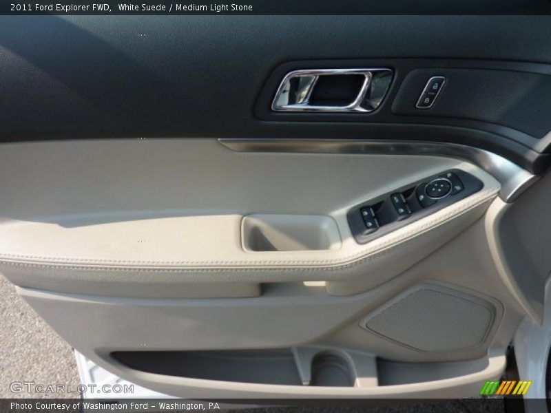 White Suede / Medium Light Stone 2011 Ford Explorer FWD