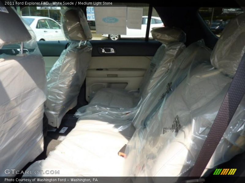 White Suede / Medium Light Stone 2011 Ford Explorer FWD