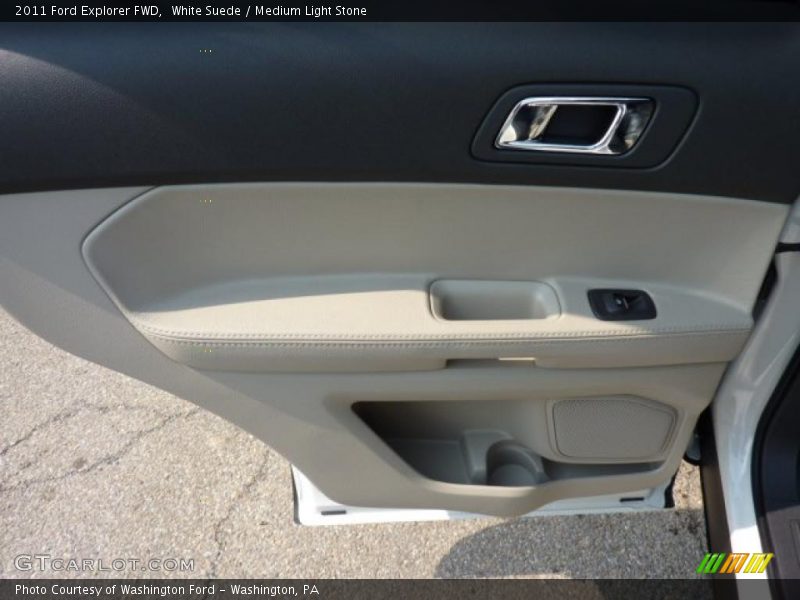 White Suede / Medium Light Stone 2011 Ford Explorer FWD