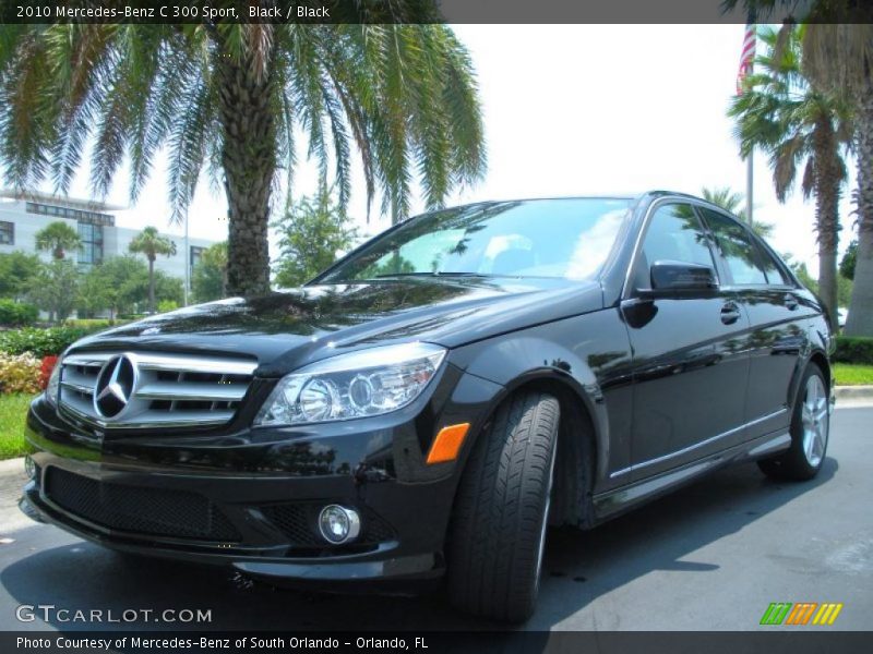 Black / Black 2010 Mercedes-Benz C 300 Sport