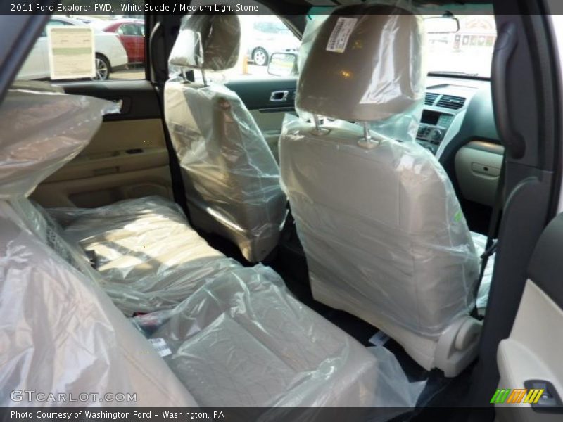 White Suede / Medium Light Stone 2011 Ford Explorer FWD