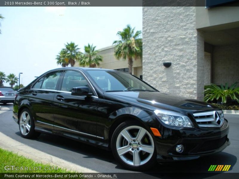 Black / Black 2010 Mercedes-Benz C 300 Sport