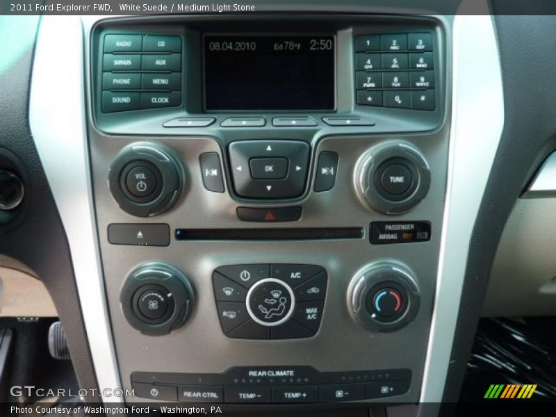 White Suede / Medium Light Stone 2011 Ford Explorer FWD