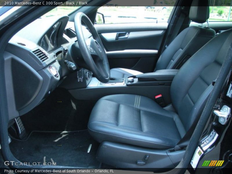 Black / Black 2010 Mercedes-Benz C 300 Sport