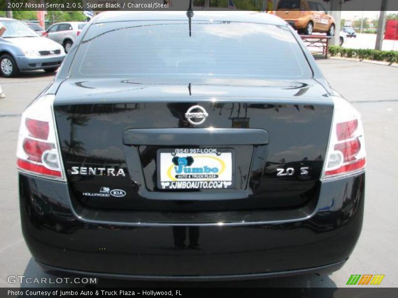 Super Black / Charcoal/Steel 2007 Nissan Sentra 2.0 S