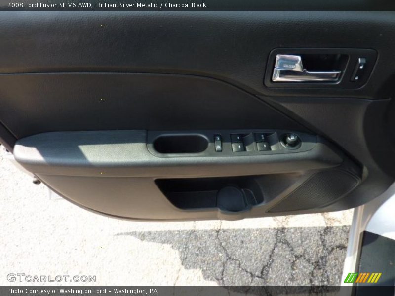 Brilliant Silver Metallic / Charcoal Black 2008 Ford Fusion SE V6 AWD