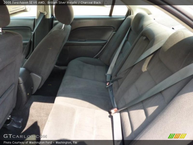 Brilliant Silver Metallic / Charcoal Black 2008 Ford Fusion SE V6 AWD
