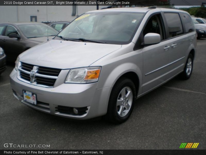 Bright Silver Metallic / Dark Slate Gray/Light Shale 2010 Dodge Grand Caravan SXT