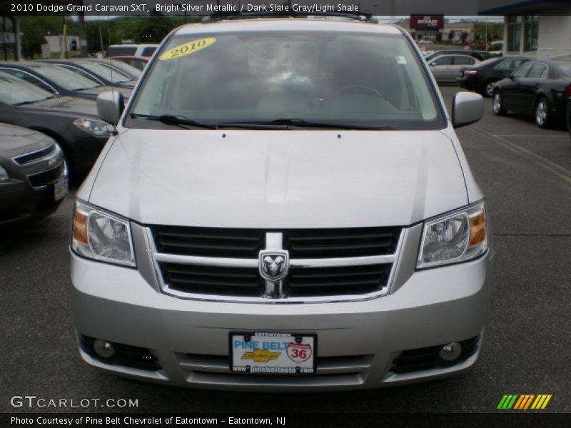Bright Silver Metallic / Dark Slate Gray/Light Shale 2010 Dodge Grand Caravan SXT