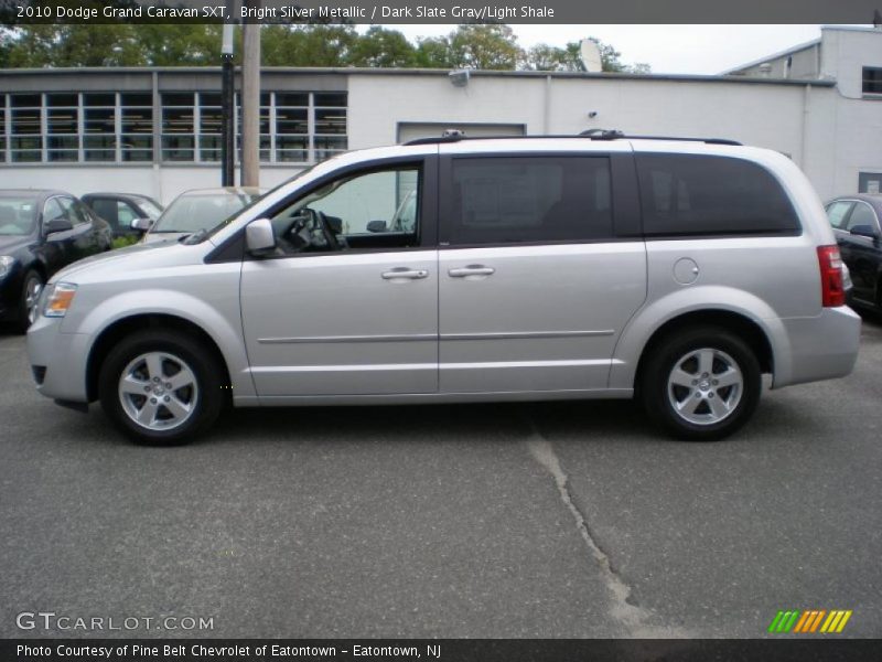 Bright Silver Metallic / Dark Slate Gray/Light Shale 2010 Dodge Grand Caravan SXT