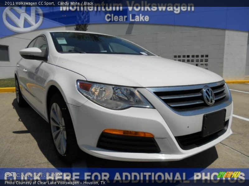 Candy White / Black 2011 Volkswagen CC Sport
