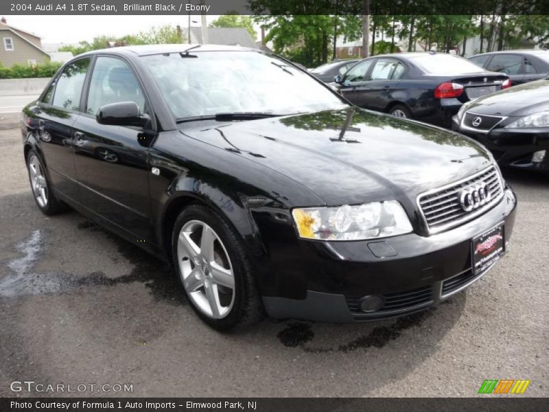 Brilliant Black / Ebony 2004 Audi A4 1.8T Sedan
