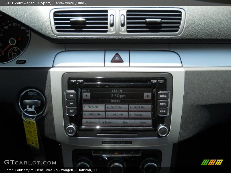 Candy White / Black 2011 Volkswagen CC Sport
