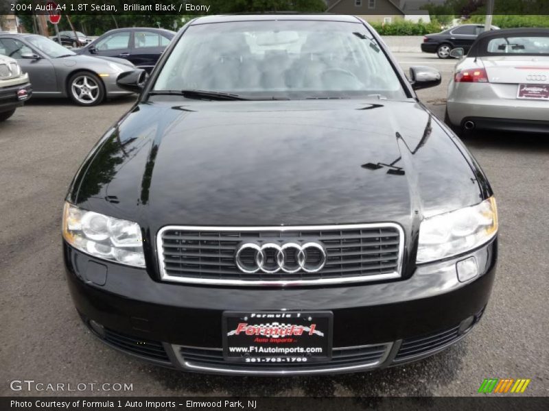 Brilliant Black / Ebony 2004 Audi A4 1.8T Sedan