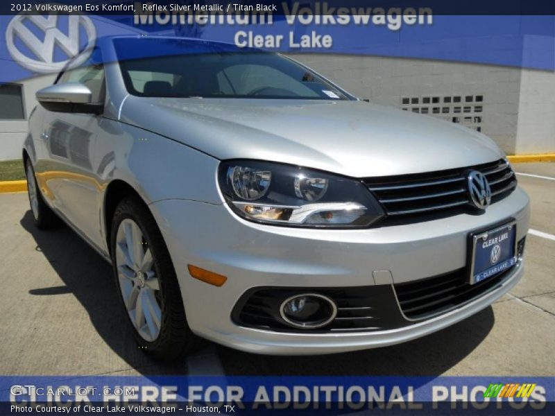 Reflex Silver Metallic / Titan Black 2012 Volkswagen Eos Komfort