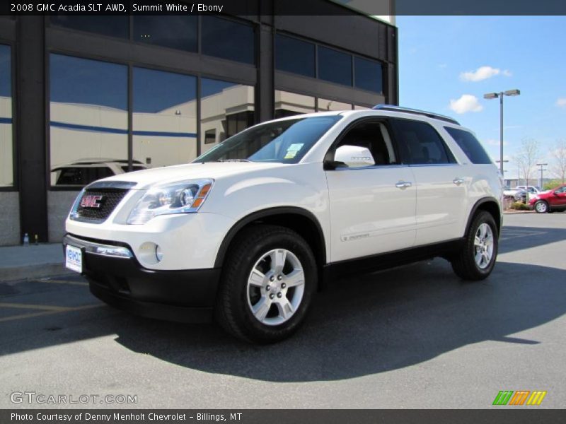 Summit White / Ebony 2008 GMC Acadia SLT AWD