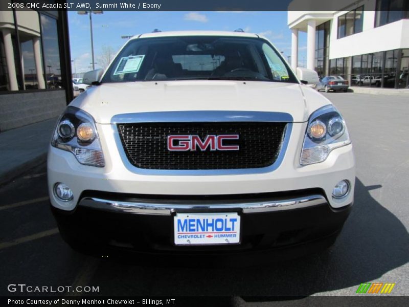 Summit White / Ebony 2008 GMC Acadia SLT AWD