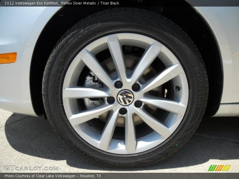 Reflex Silver Metallic / Titan Black 2012 Volkswagen Eos Komfort
