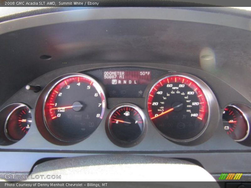 Summit White / Ebony 2008 GMC Acadia SLT AWD