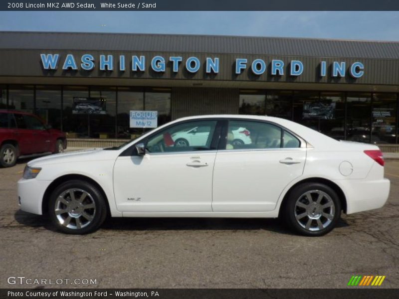 White Suede / Sand 2008 Lincoln MKZ AWD Sedan