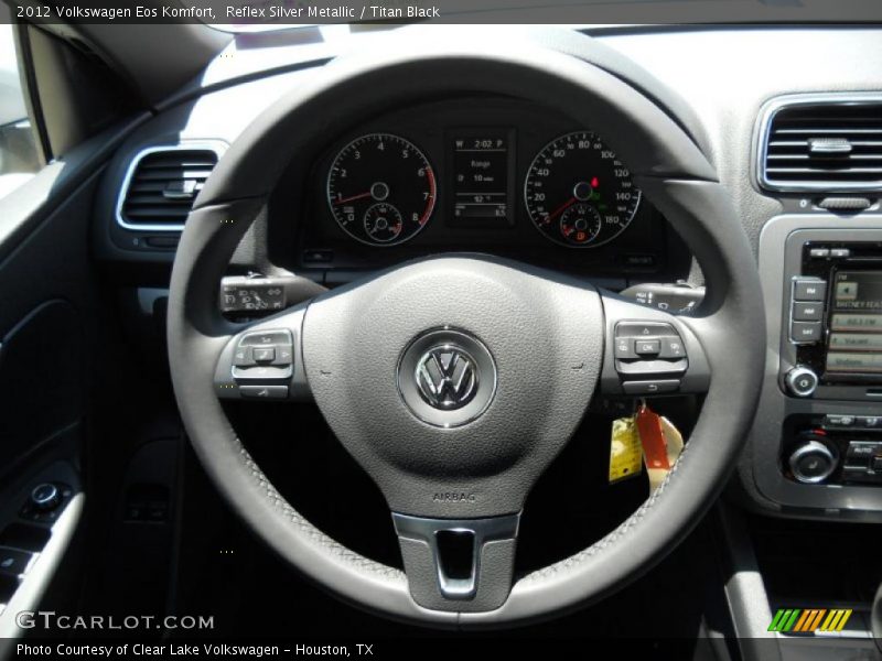 Reflex Silver Metallic / Titan Black 2012 Volkswagen Eos Komfort
