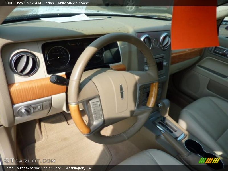 White Suede / Sand 2008 Lincoln MKZ AWD Sedan