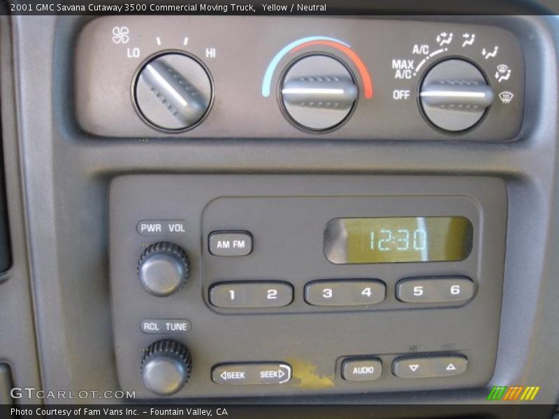 Yellow / Neutral 2001 GMC Savana Cutaway 3500 Commercial Moving Truck
