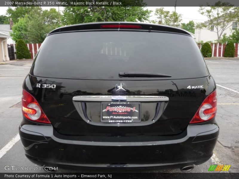 Majestic Black Metallic / Black 2007 Mercedes-Benz R 350 4Matic
