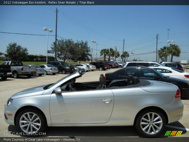 Reflex Silver Metallic / Titan Black 2012 Volkswagen Eos Komfort