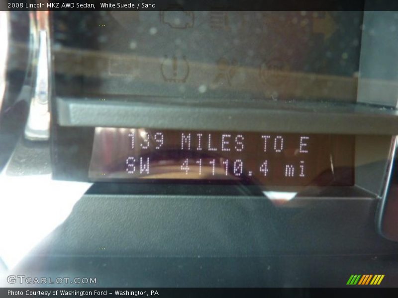 White Suede / Sand 2008 Lincoln MKZ AWD Sedan