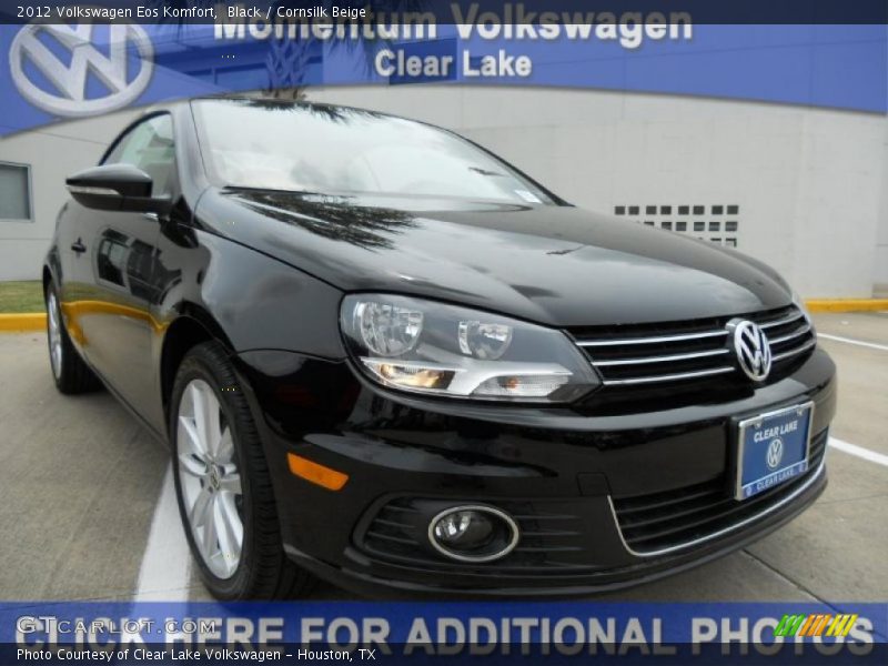 Black / Cornsilk Beige 2012 Volkswagen Eos Komfort