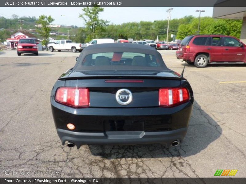 Ebony Black / Charcoal Black 2011 Ford Mustang GT Convertible