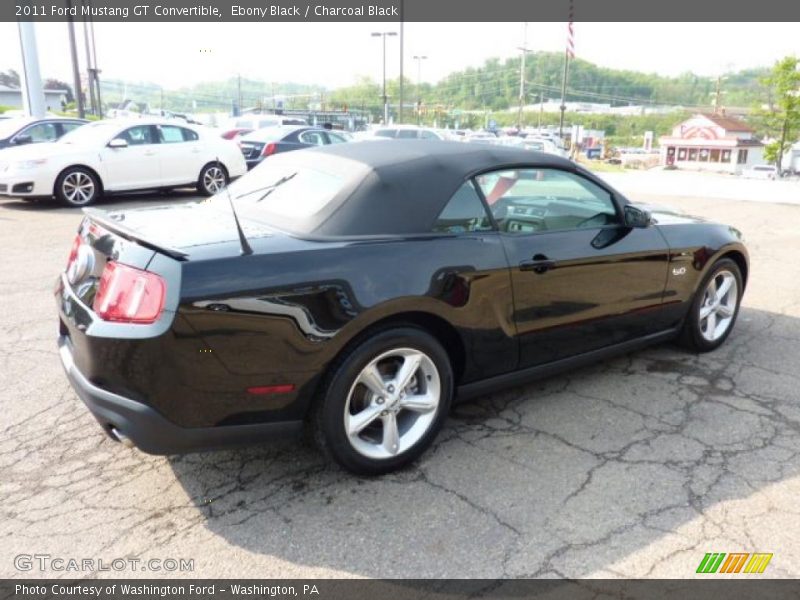 Ebony Black / Charcoal Black 2011 Ford Mustang GT Convertible