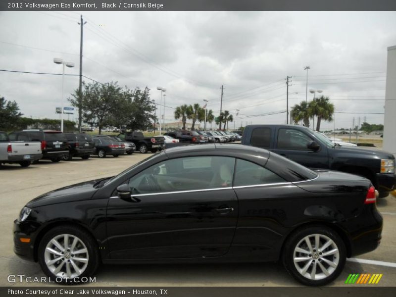 Black / Cornsilk Beige 2012 Volkswagen Eos Komfort