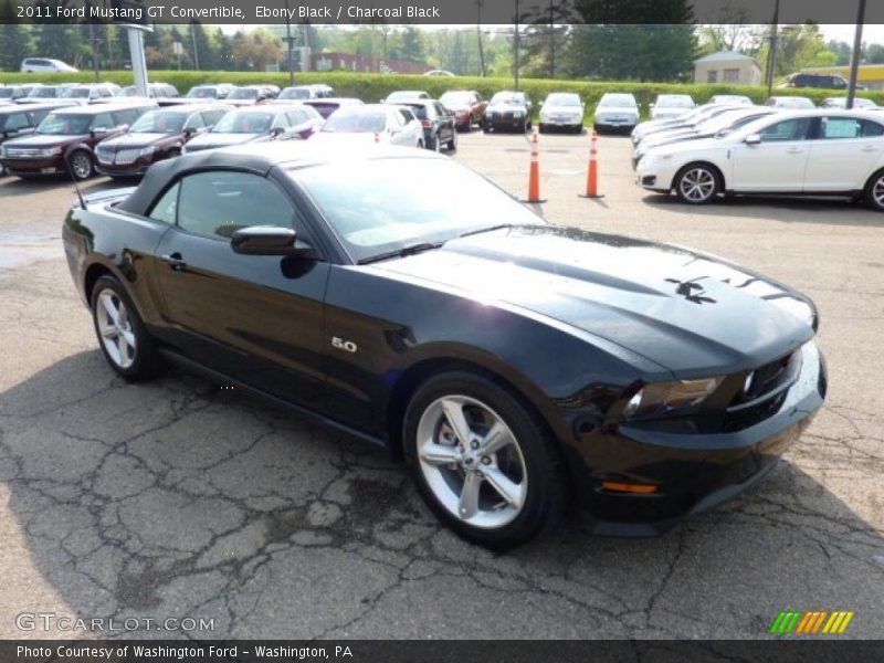 Ebony Black / Charcoal Black 2011 Ford Mustang GT Convertible