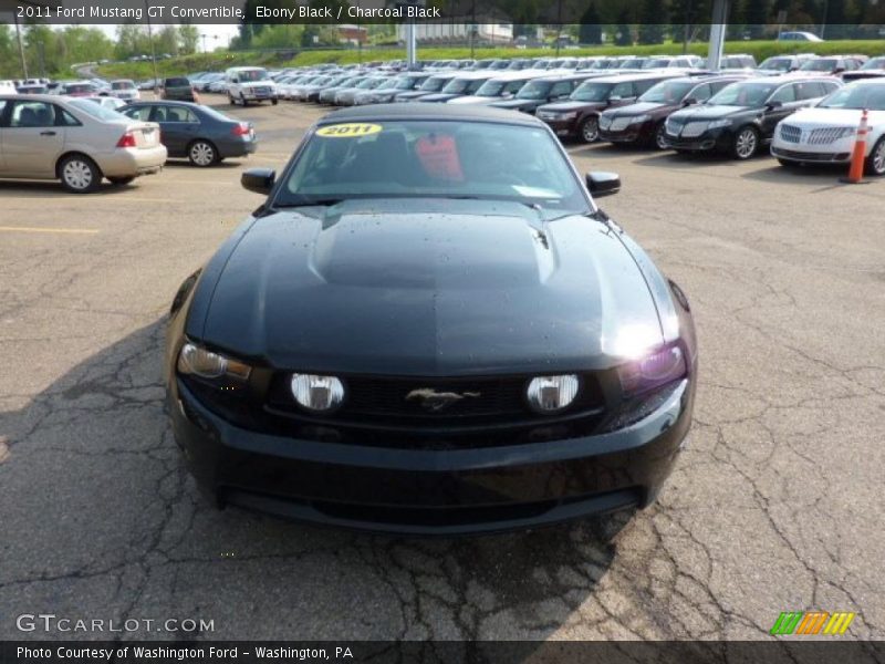 Ebony Black / Charcoal Black 2011 Ford Mustang GT Convertible