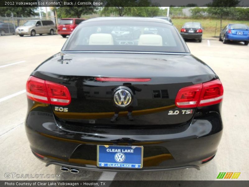 Black / Cornsilk Beige 2012 Volkswagen Eos Komfort
