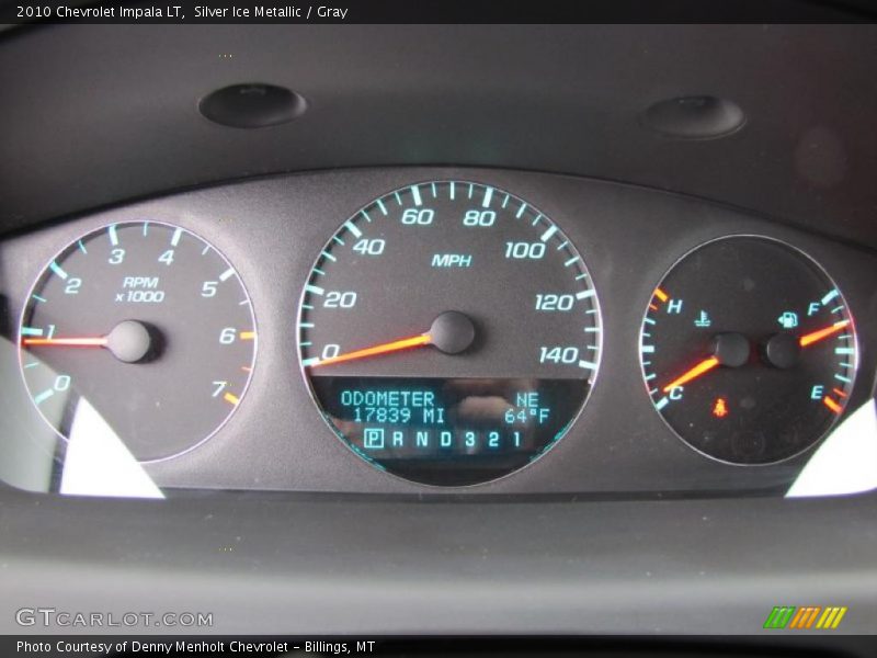 Silver Ice Metallic / Gray 2010 Chevrolet Impala LT